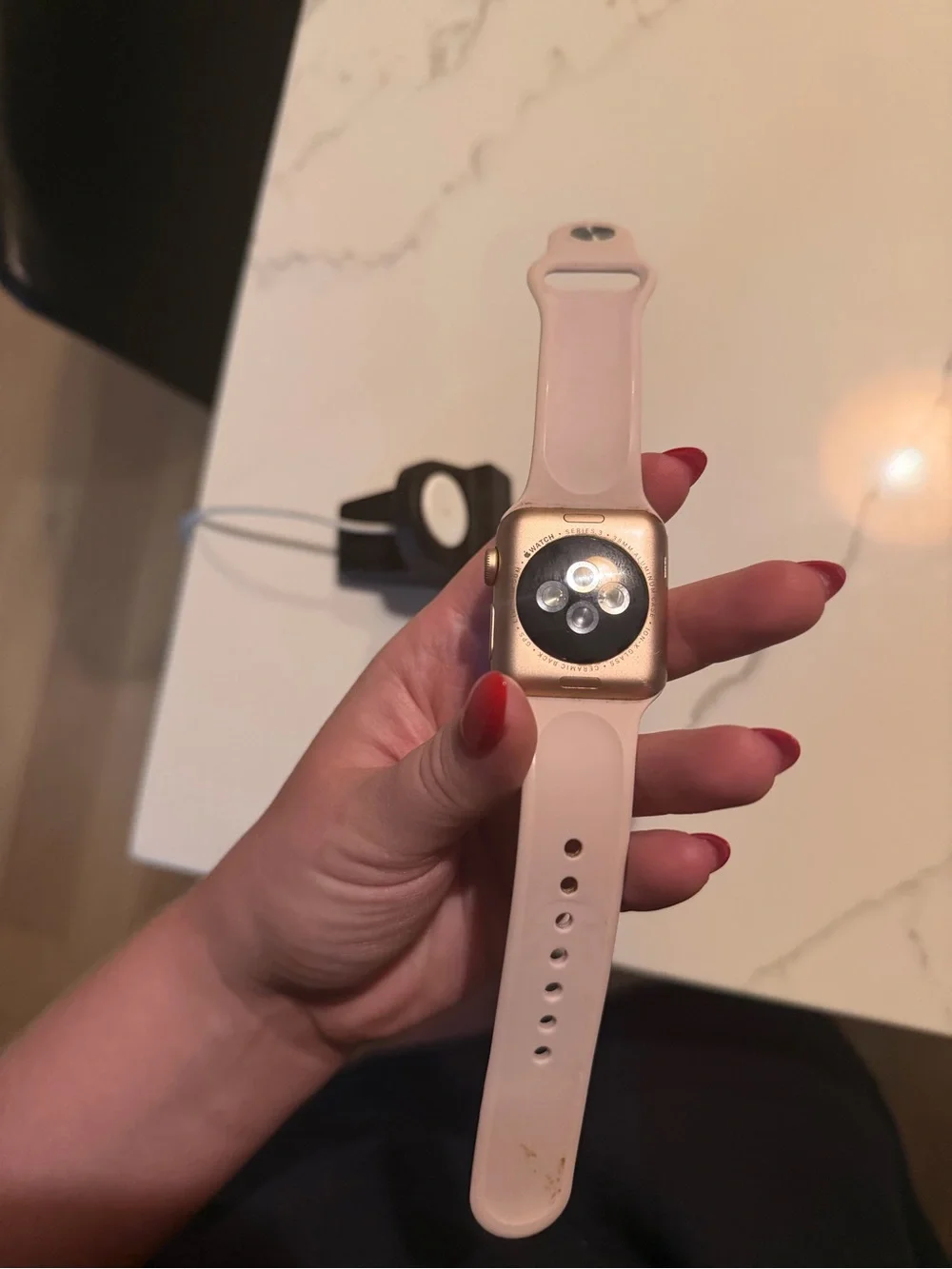 Apple smartwatch featuring